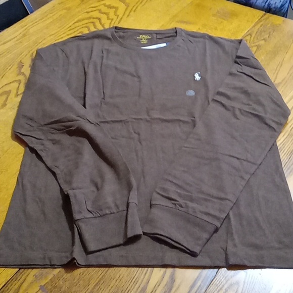 Ralph Lauren Polo Mens Shirt Large BROWN HEATHER NEW COTTON Long Sleeve - Picture 2 of 6